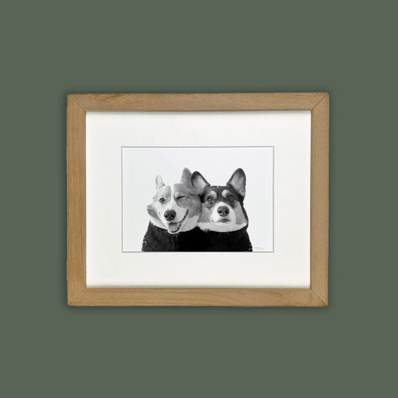 Wesly & Brady - Natural Wood Framed Print