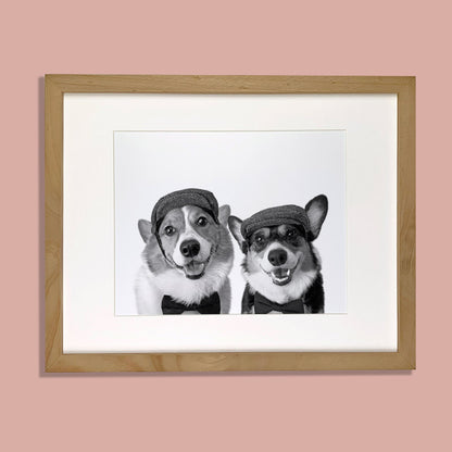 Wesly & Brady - Natural Wood Framed Print