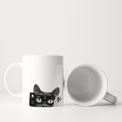 Lil' Boo Peeking Pet Halloween Mug