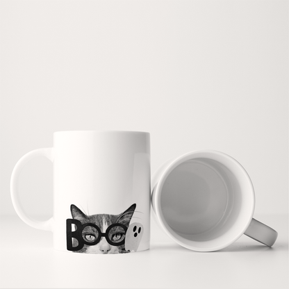 Lil' Boo Peeking Pet Halloween Mug