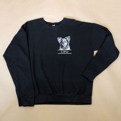 Personalized Pet Face Classic Crew Sweatshirt -Black