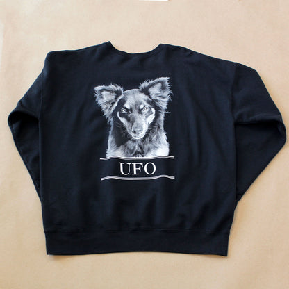 Personalized Pet Face Classic Crew Sweatshirt -Black