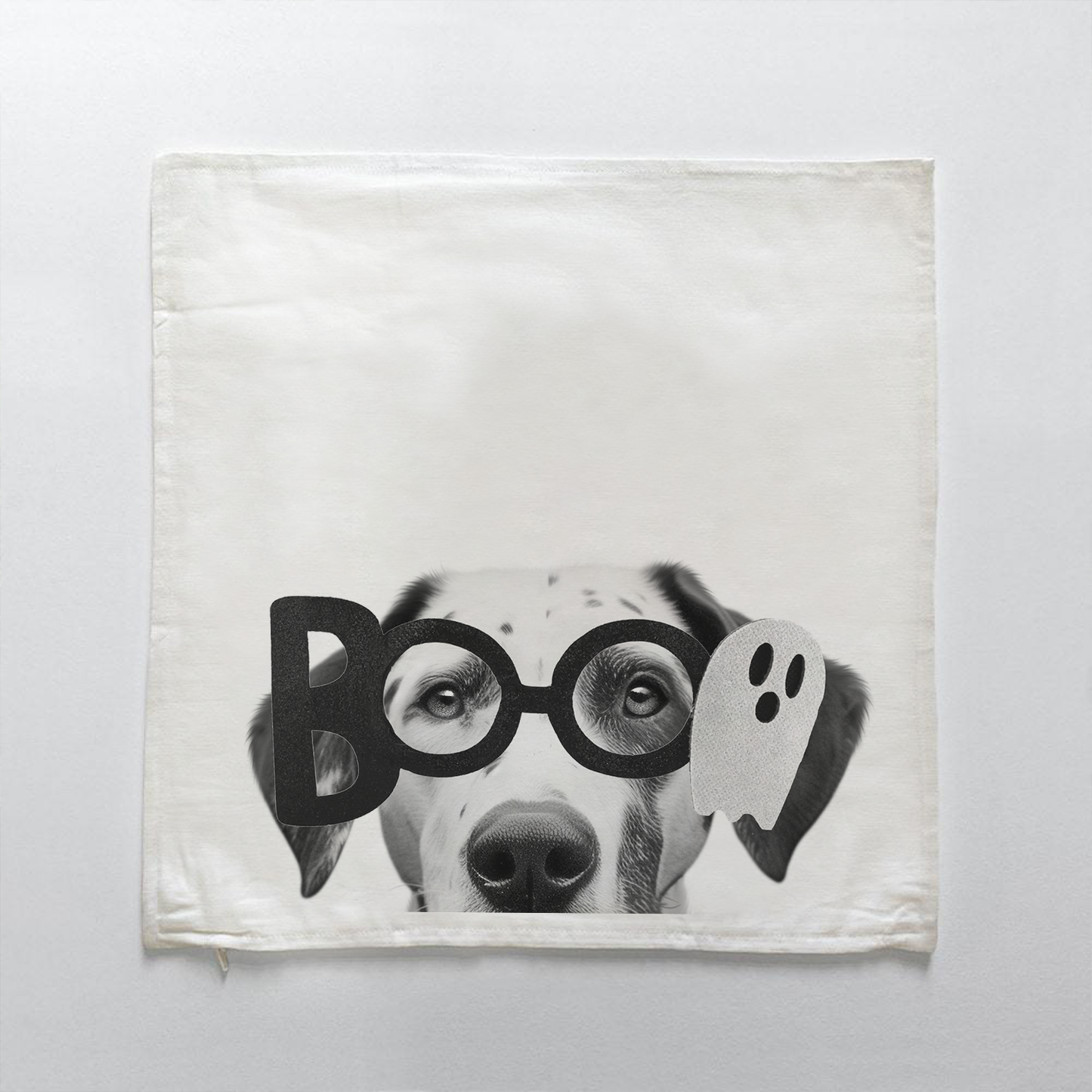 Lil' Boo Peeking Pet Halloween Pillow Cover