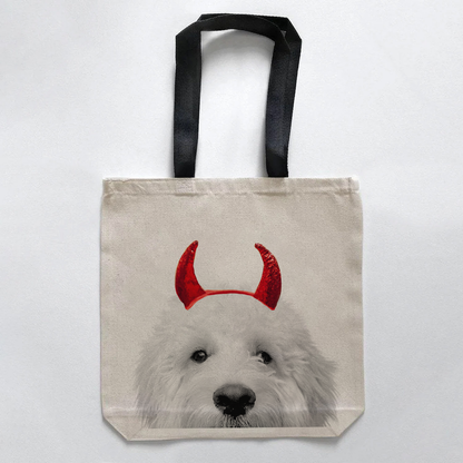 Lil' Devil Peeking Pet Halloween Treat Bags