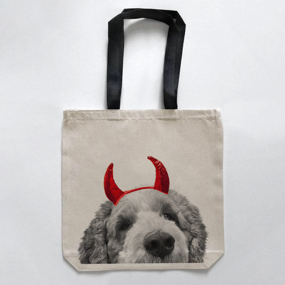 Lil' Devil Peeking Pet Halloween Treat Bags