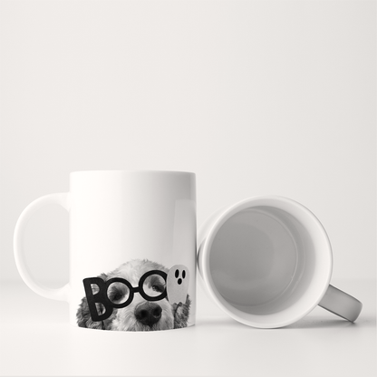 Lil' Boo Peeking Pet Halloween Mug