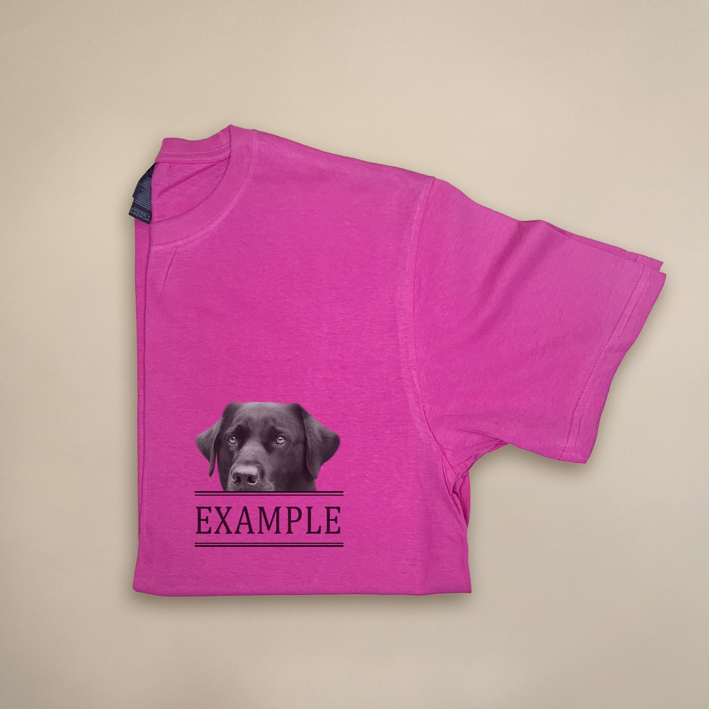 Peeking Pet - Pink Unisex Crew Tee