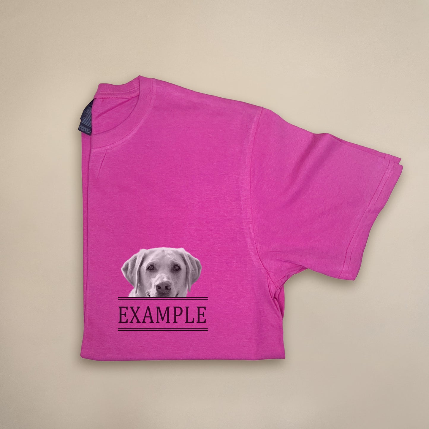 Peeking Pet - Pink Unisex Crew Tee