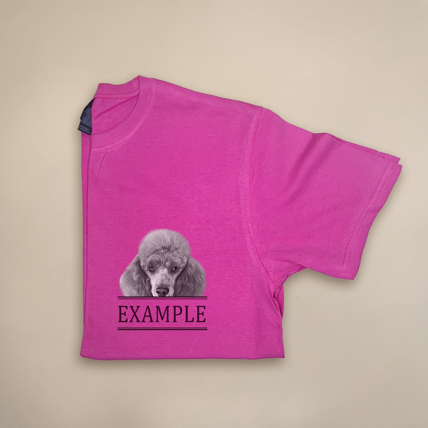 Peeking Pet - Pink Unisex Crew Tee