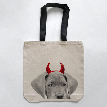 Lil' Devil Peeking Pet Halloween Treat Bags