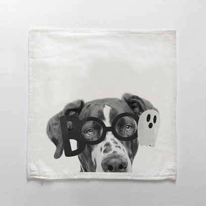 Lil' Boo Peeking Pet Halloween Pillow Cover