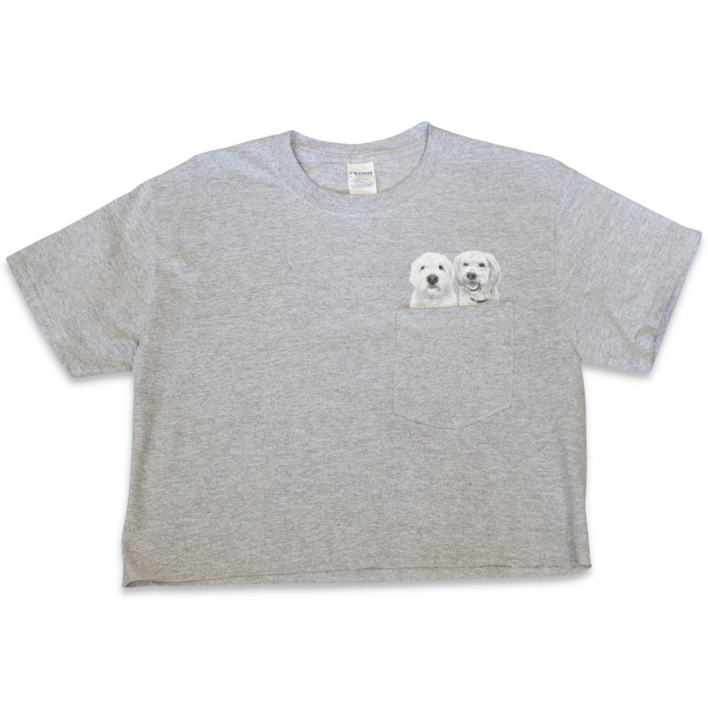Pet-In-Pocket Cropped Tee