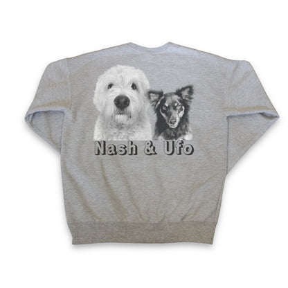 Crew Sweatshirt - Chest & Back Graphic