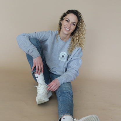 Crew Sweatshirt - Chest & Back Graphic