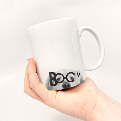 Lil' Boo Peeking Pet Halloween Mug