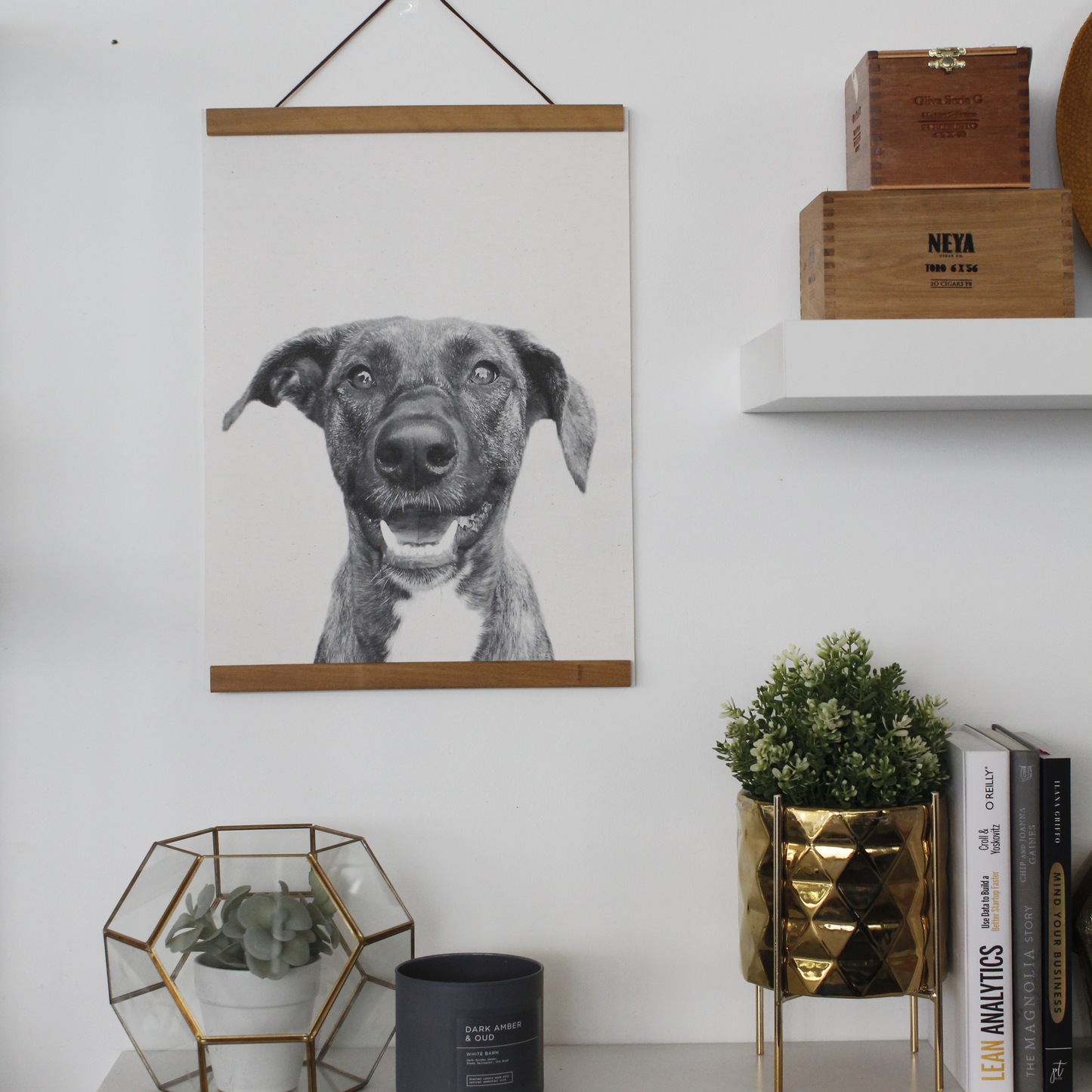 Personalized Pet Portrait Hanging Canvas