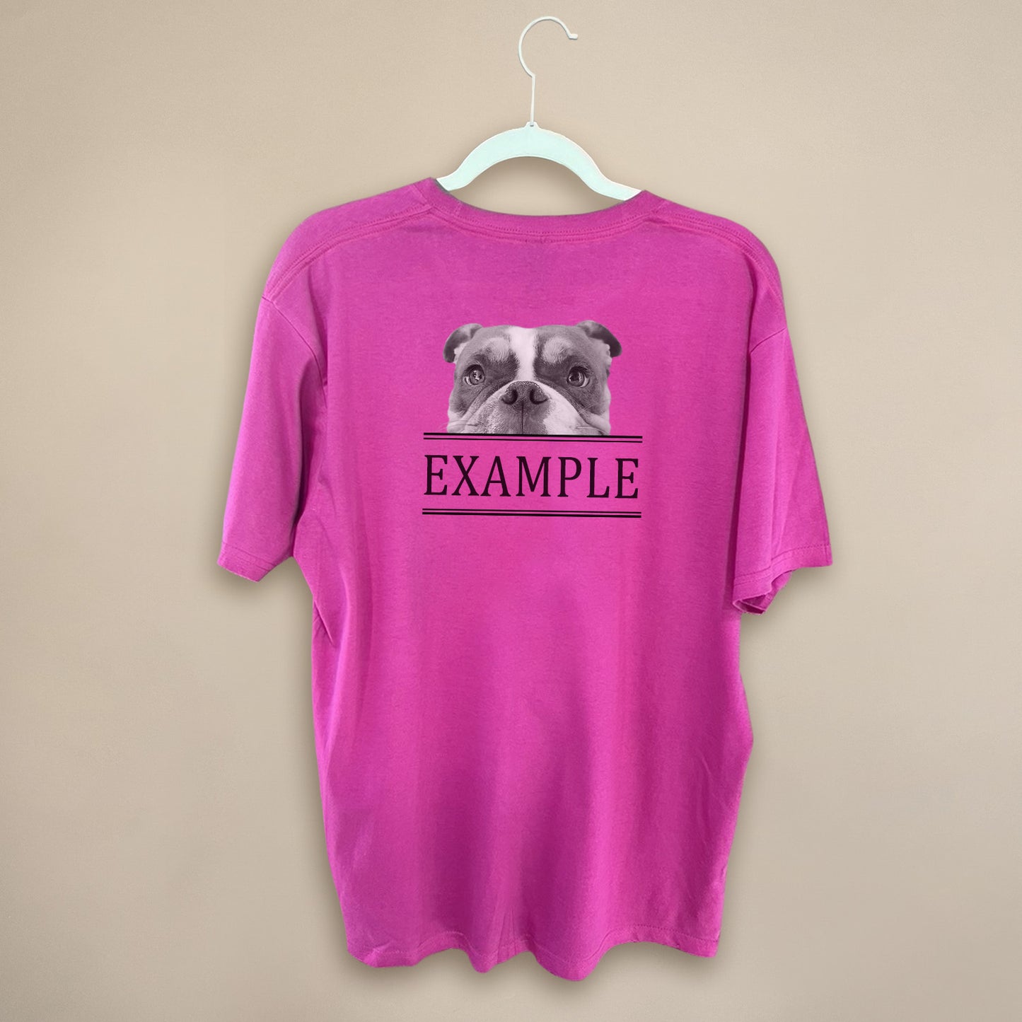 Peeking Pet - Pink Unisex Crew Tee