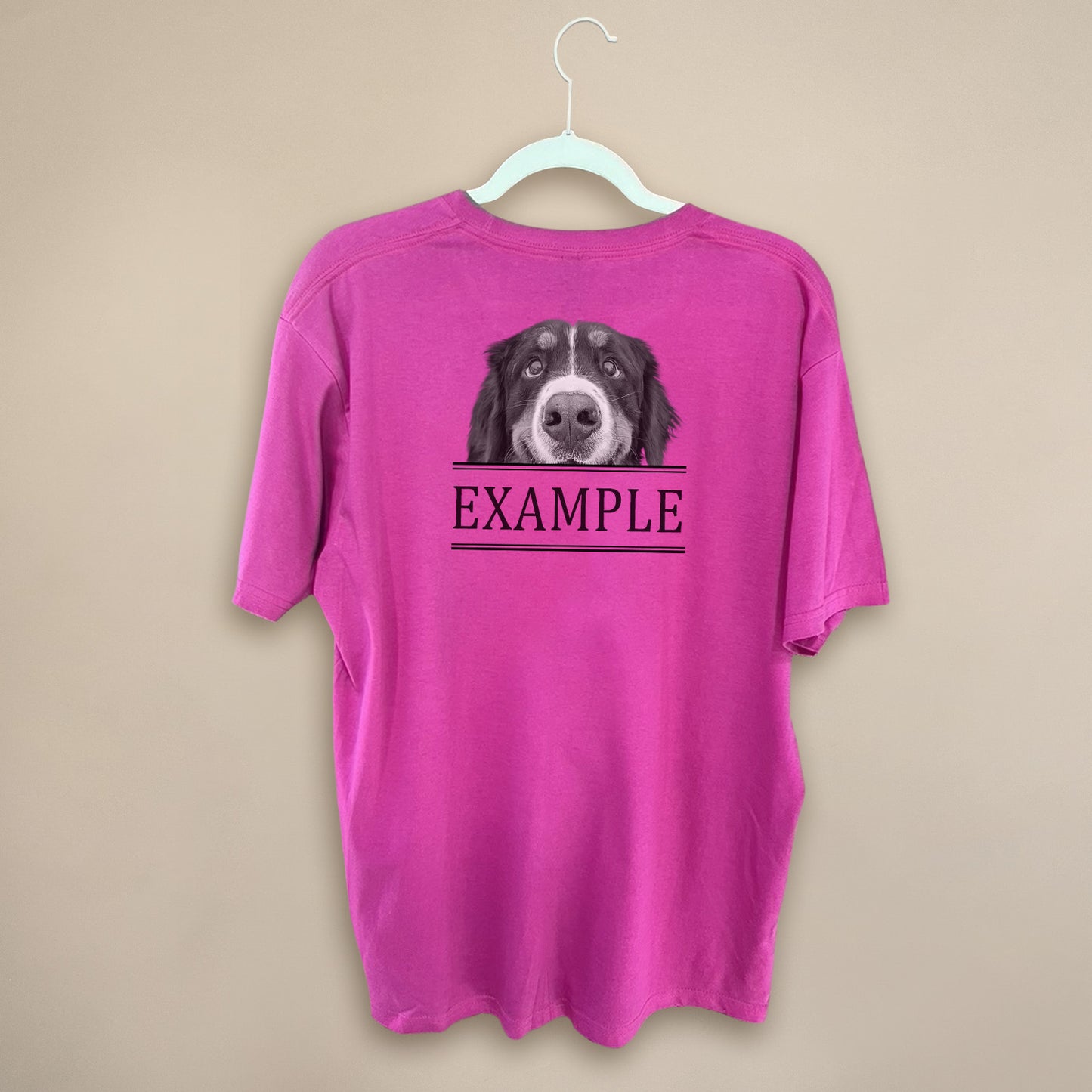 Peeking Pet - Pink Unisex Crew Tee