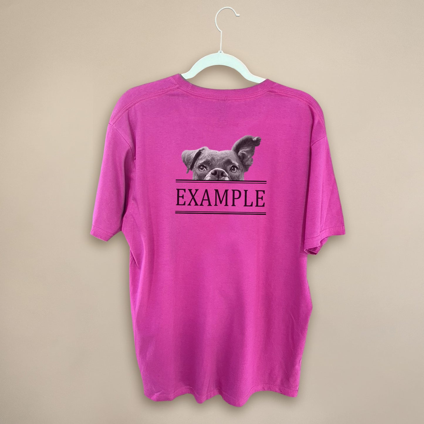 Peeking Pet - Pink Unisex Crew Tee