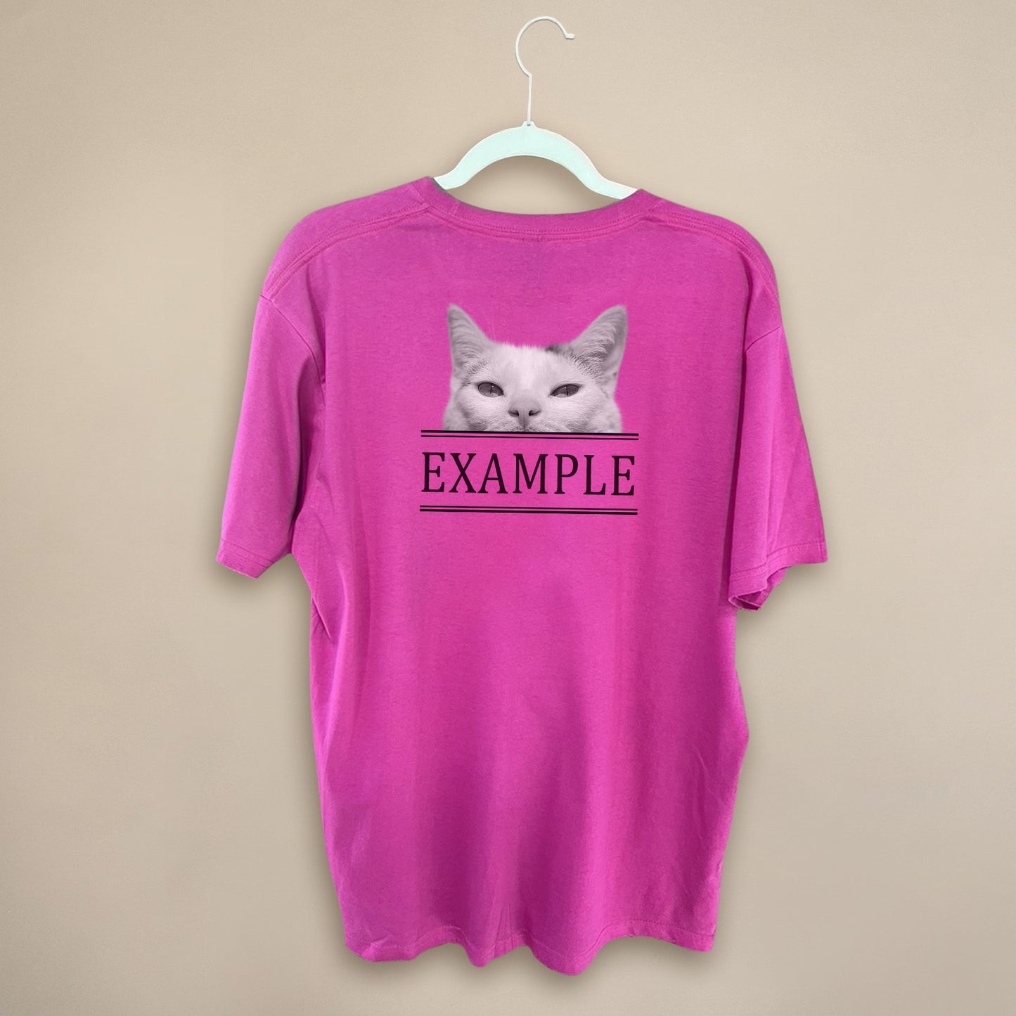 Peeking Pet - Pink Unisex Crew Tee