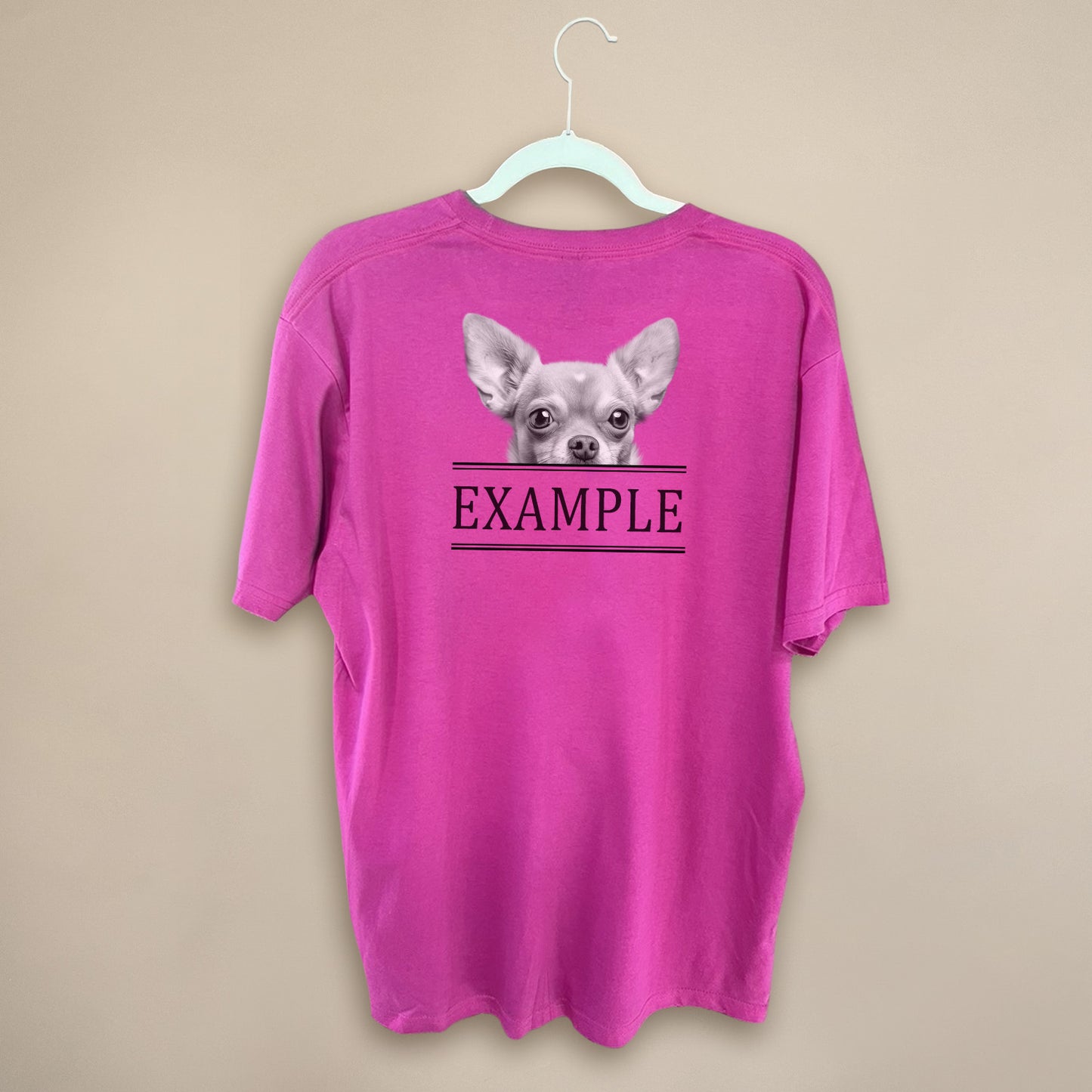 Peeking Pet - Pink Unisex Crew Tee