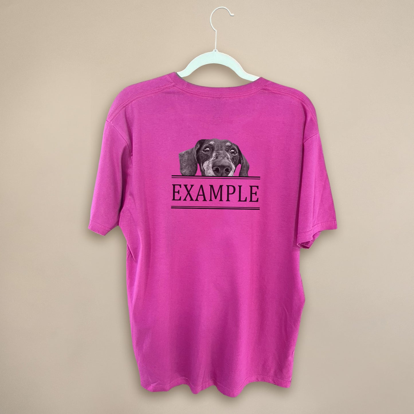 Peeking Pet - Pink Unisex Crew Tee