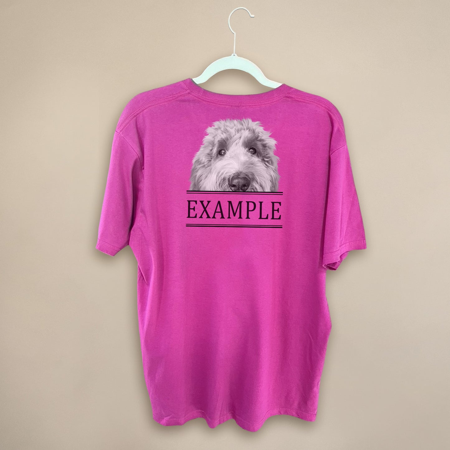 Peeking Pet - Pink Unisex Crew Tee