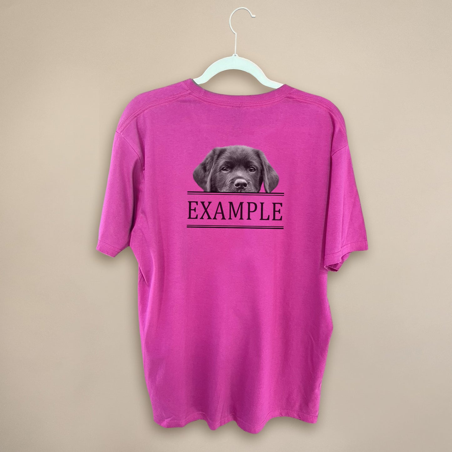 Peeking Pet - Pink Unisex Crew Tee