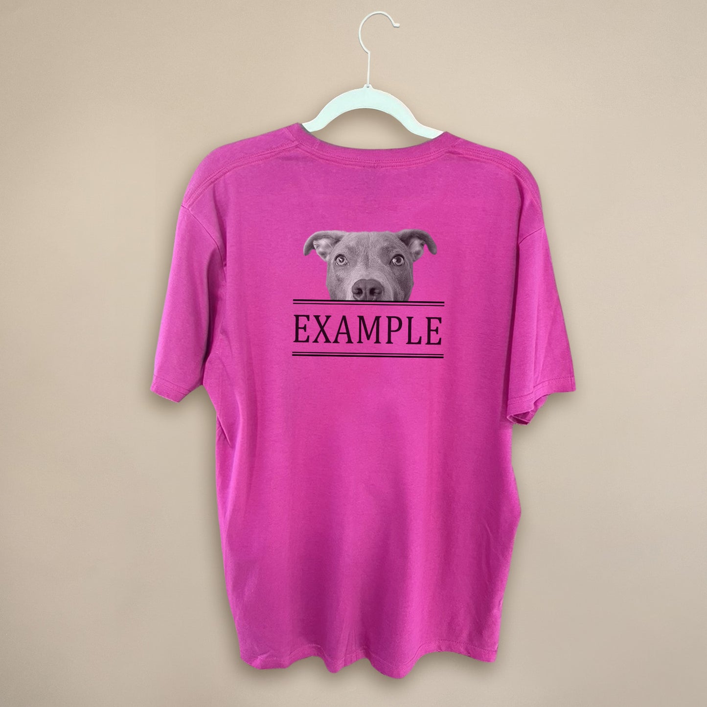 Peeking Pet - Pink Unisex Crew Tee