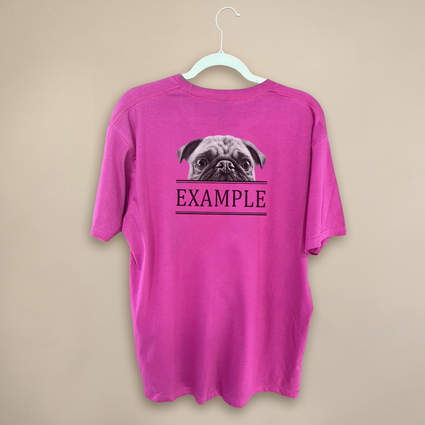 Peeking Pet - Pink Unisex Crew Tee