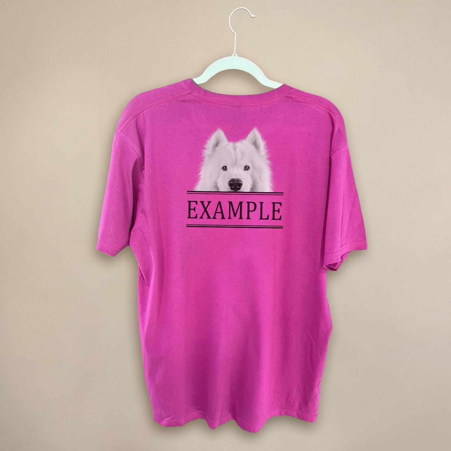 Peeking Pet - Pink Unisex Crew Tee