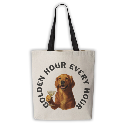 Golden Retriever with Martini
