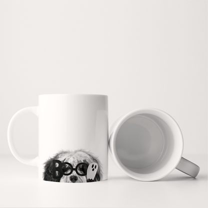 Lil' Boo Peeking Pet Halloween Mug