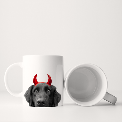 Lil' Devil Peeking Pet Halloween Mug