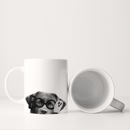 Lil' Boo Peeking Pet Halloween Mug