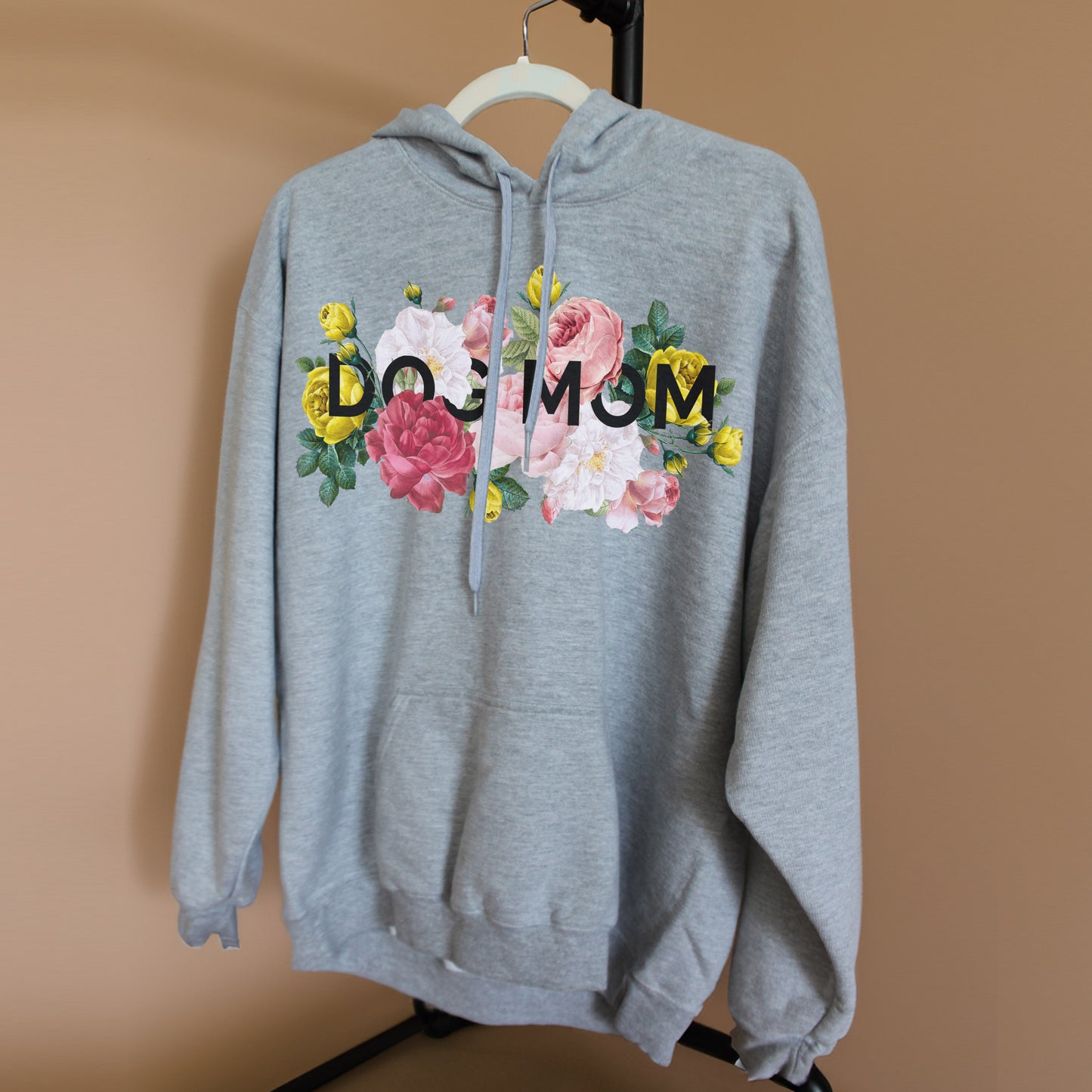 Floral Dog Mom Hoodie Sweatshirt