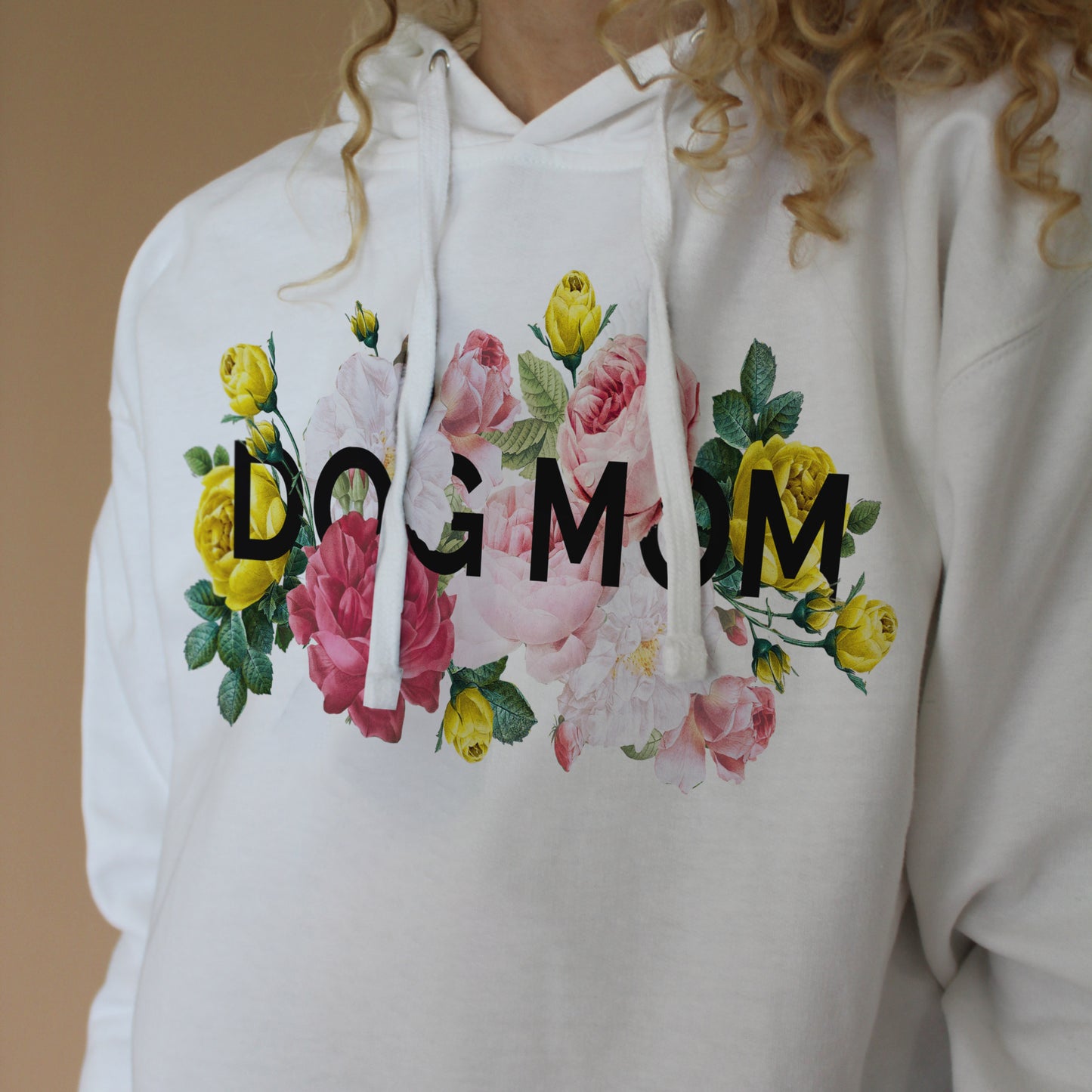 Floral Dog Mom Hoodie Sweatshirt