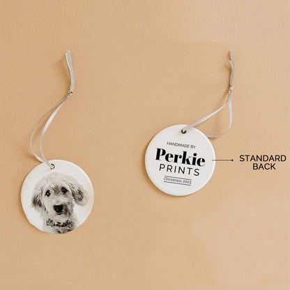 Personalized Pet Ceramic Holiday Ornament
