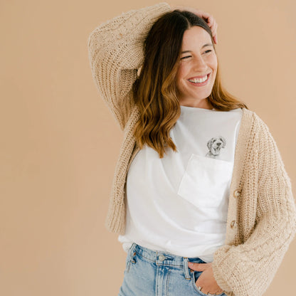 Lightweight Pet-In-Pocket Tee