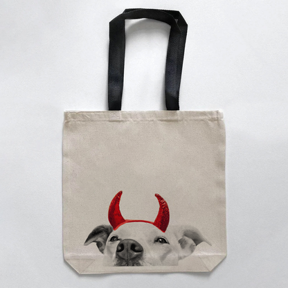 Lil' Devil Peeking Pet Halloween Treat Bags