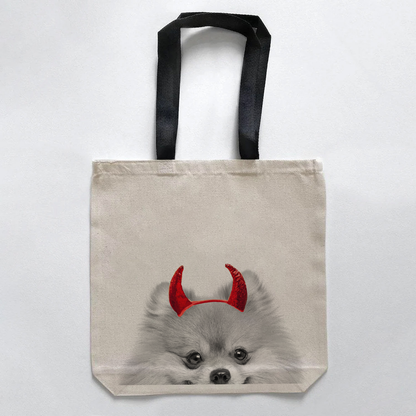 Lil' Devil Peeking Pet Halloween Treat Bags