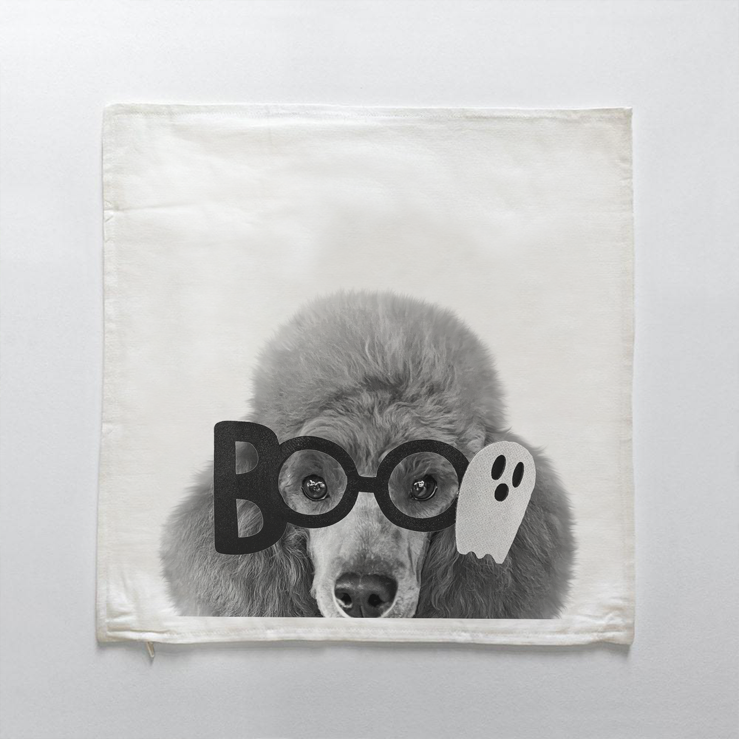 Lil' Boo Peeking Pet Halloween Pillow Cover