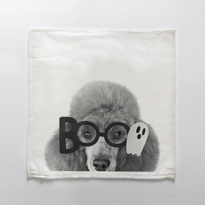 Lil' Boo Peeking Pet Halloween Pillow Cover