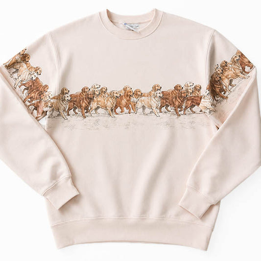 Running Goldens Crewneck Sweatshirt