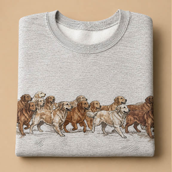 Running Goldens Crewneck Sweatshirt
