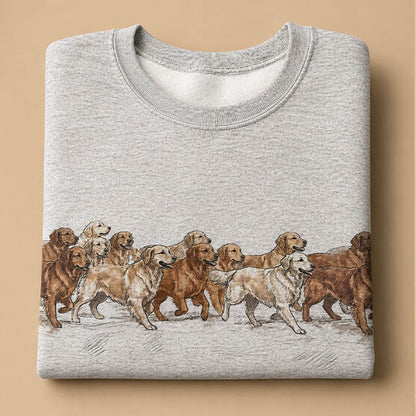 Running Goldens Crewneck Sweatshirt