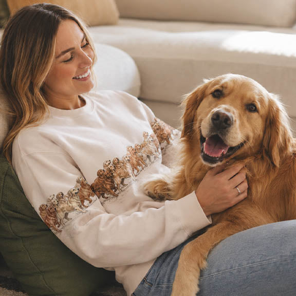 Running Goldens Crewneck Sweatshirt