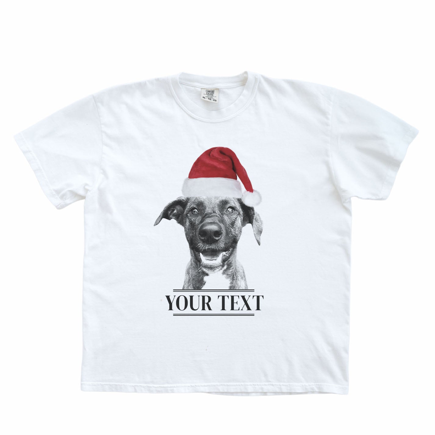 Crew T-Shirt - Santa Hat Graphic