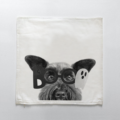 Lil' Boo Peeking Pet Halloween Pillow Cover