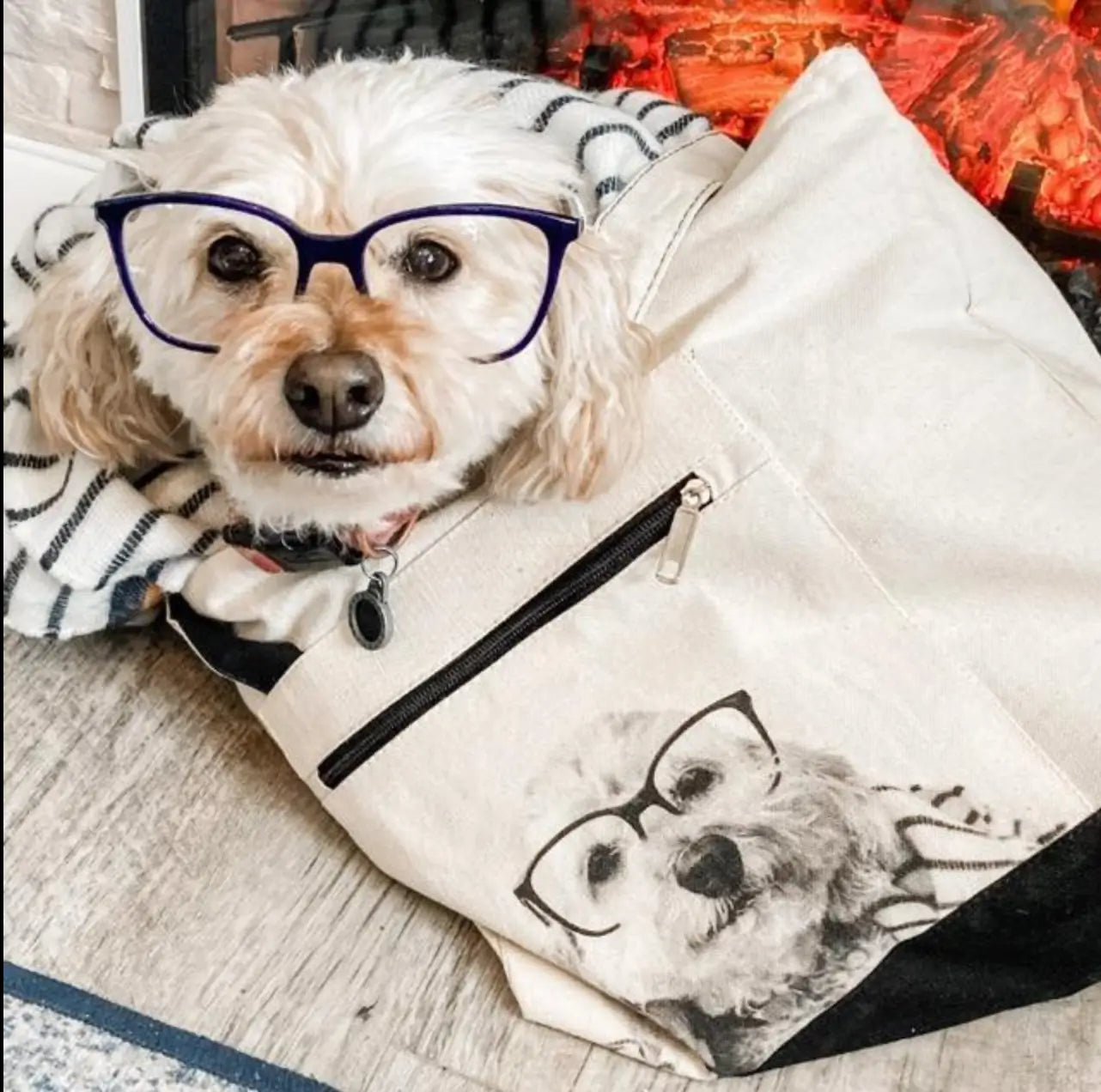 Canvas Zip Tote